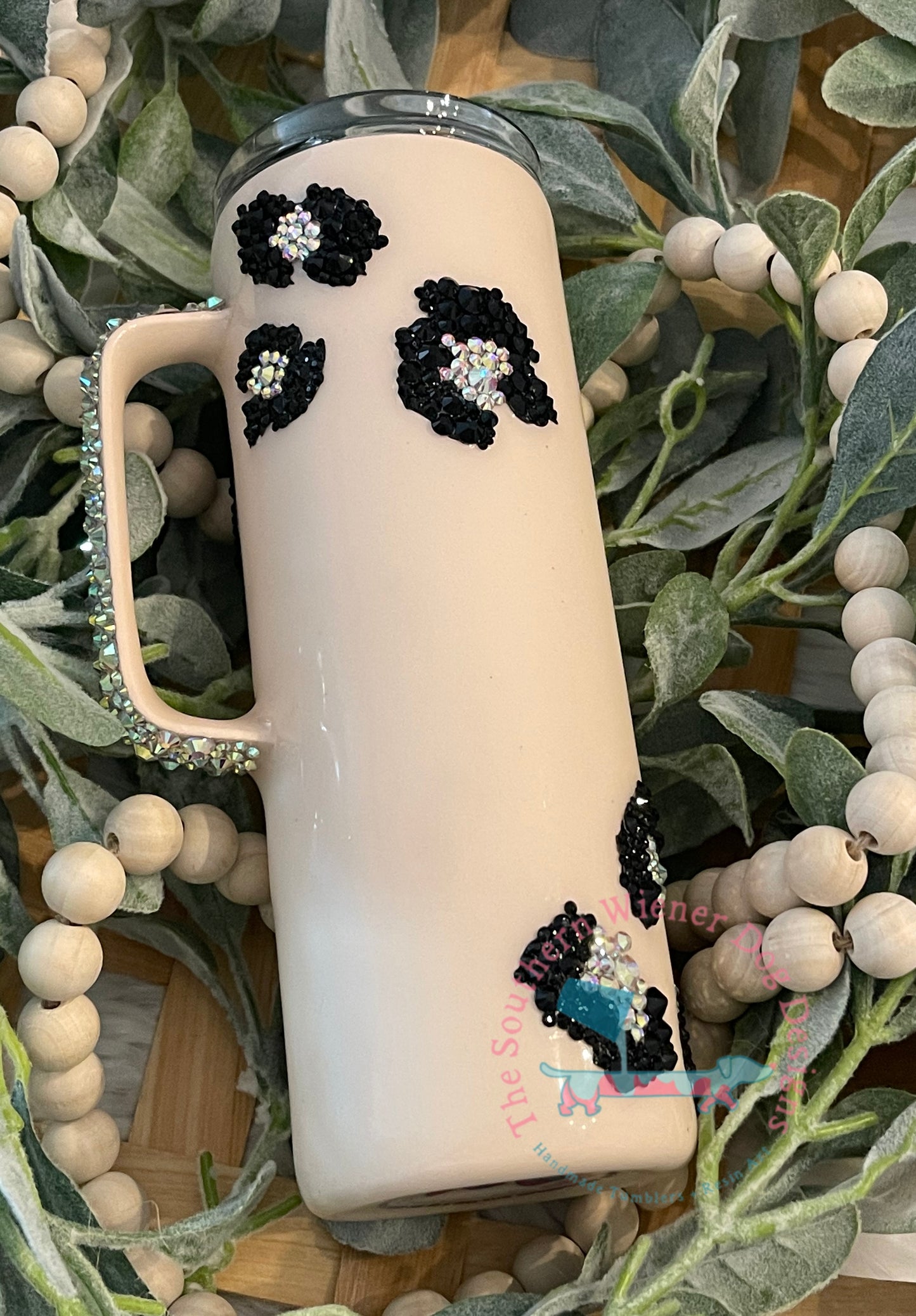 Matte Rhinestone Leopard
