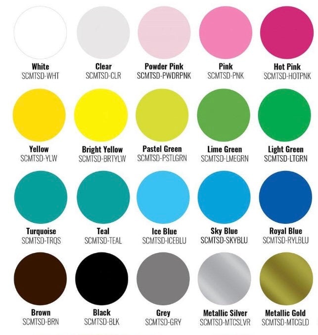 Solid Glitter Color Pens