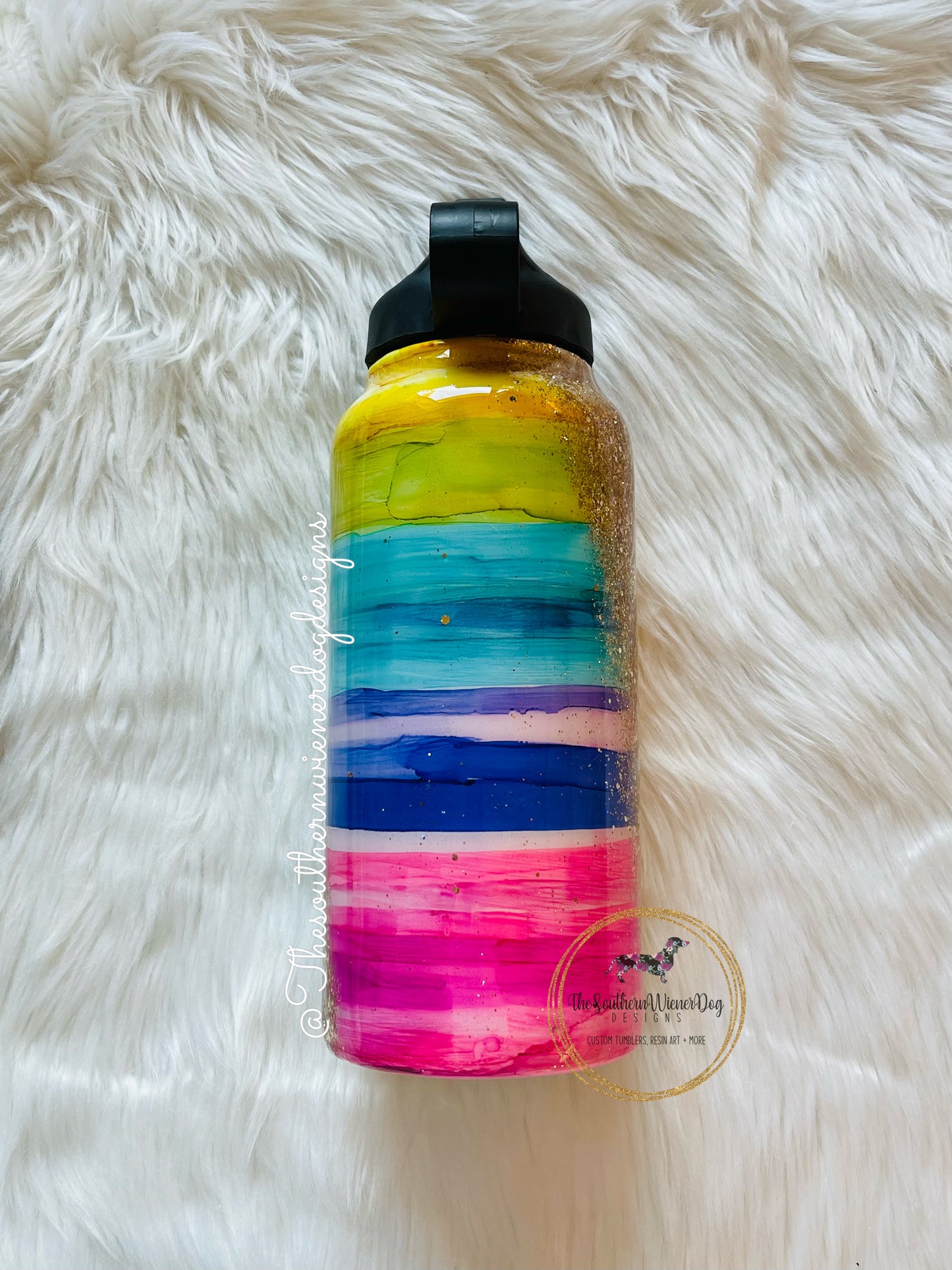 Rainbow Serape /Gold