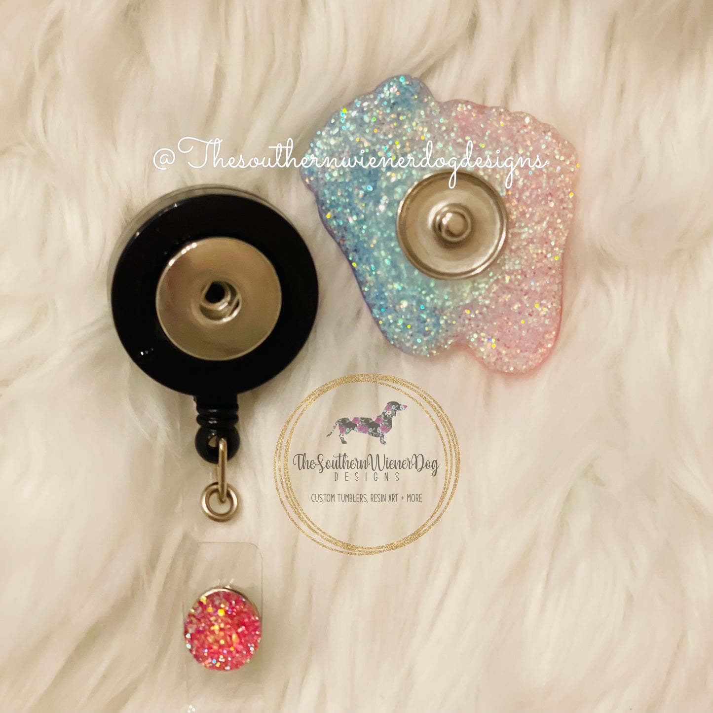 Baby Feet Badge Reel