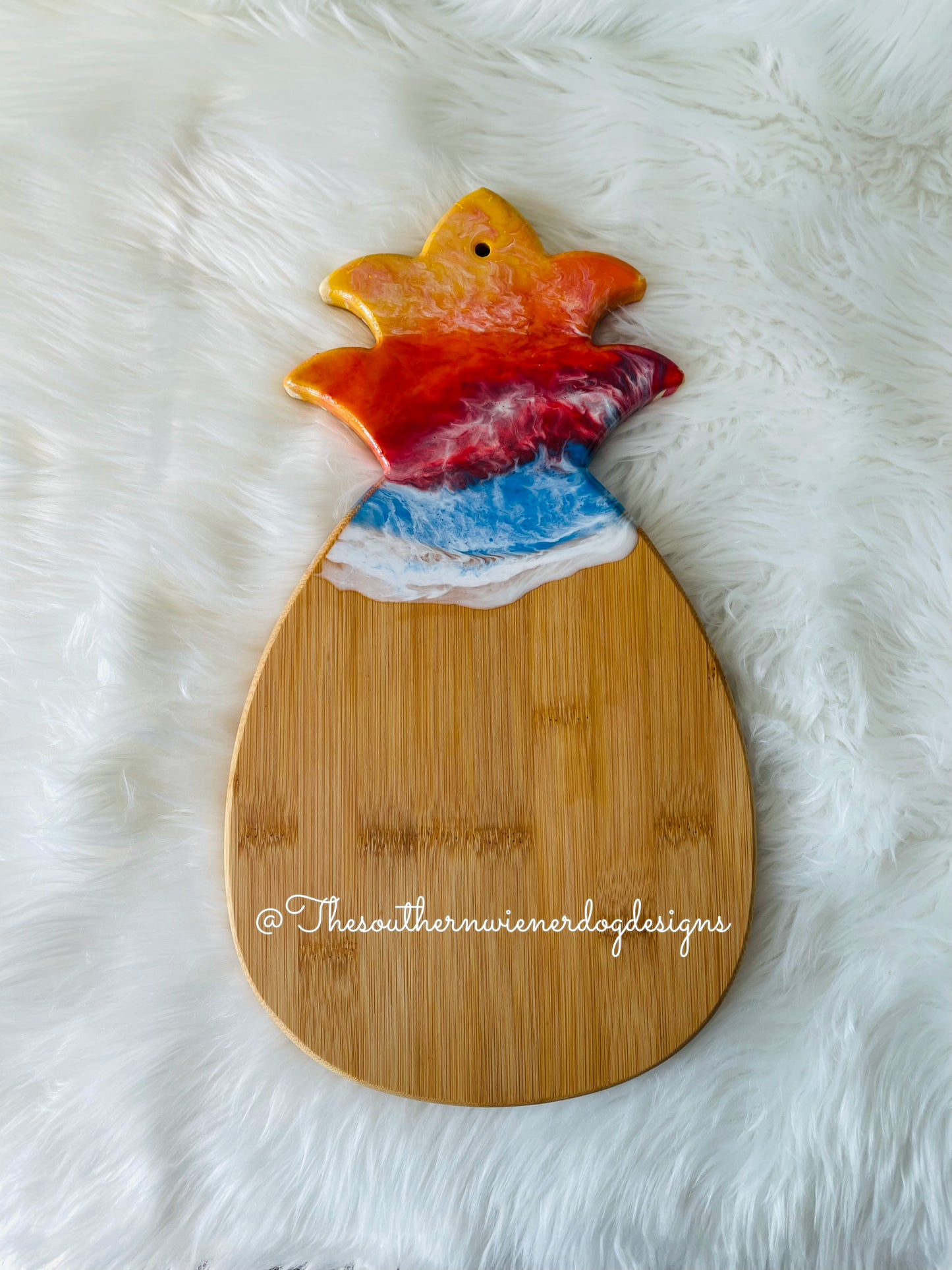 Custom Pineapple Cheese/Charcuterie Board