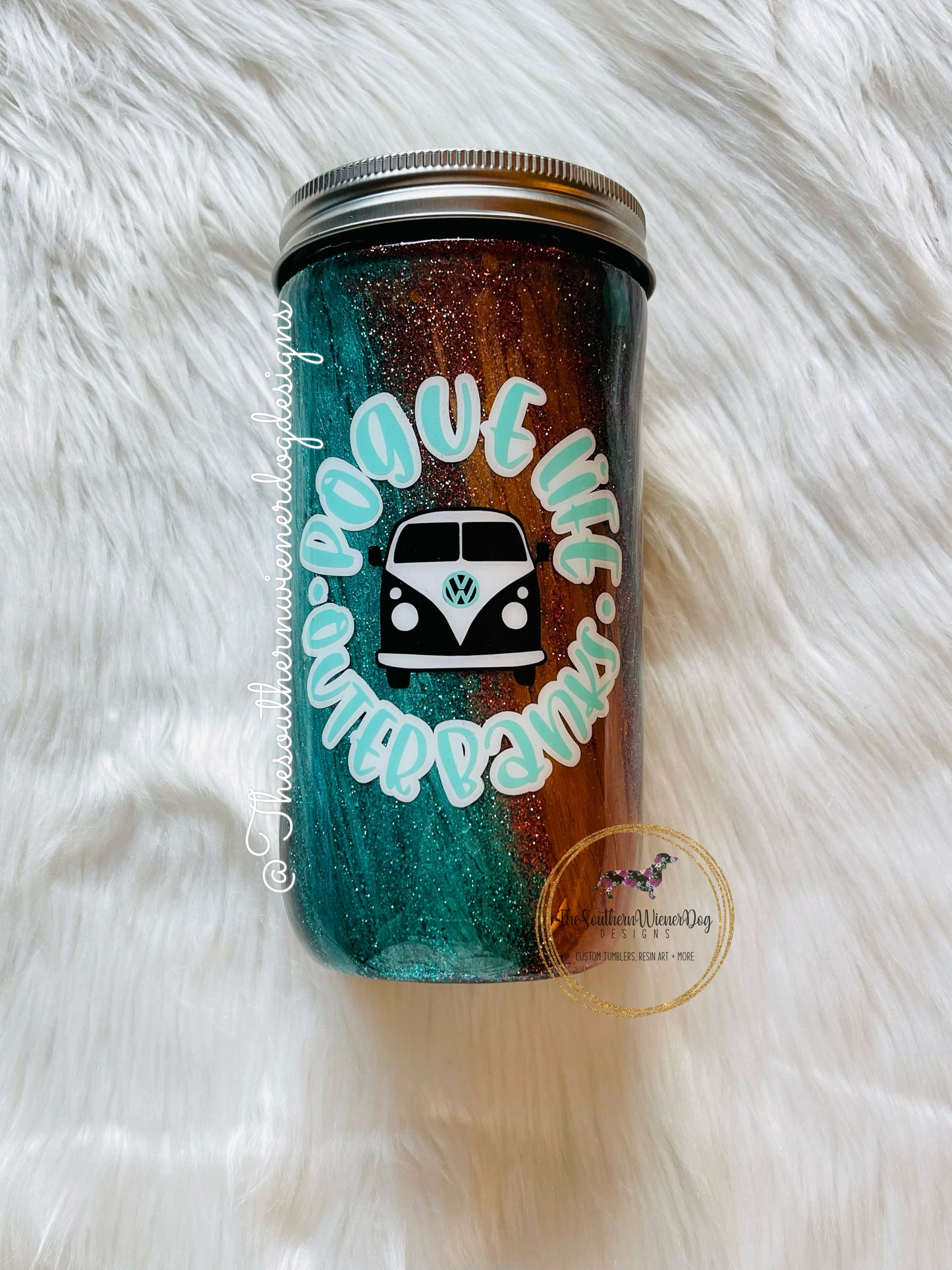 P Life Milky Way GLASS MASON JAR