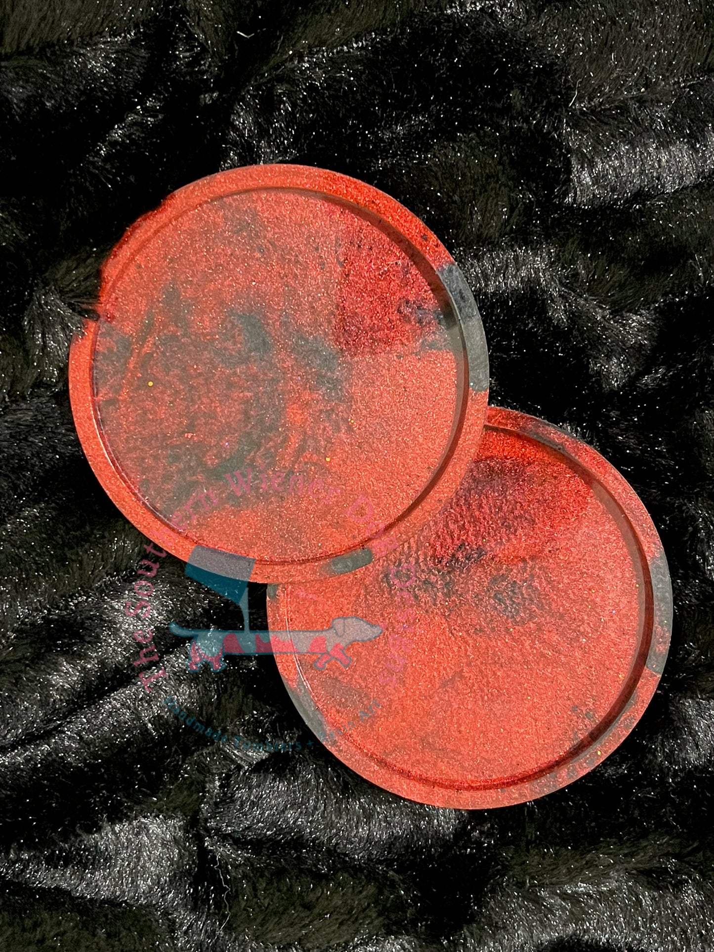 Red/Black Coasters