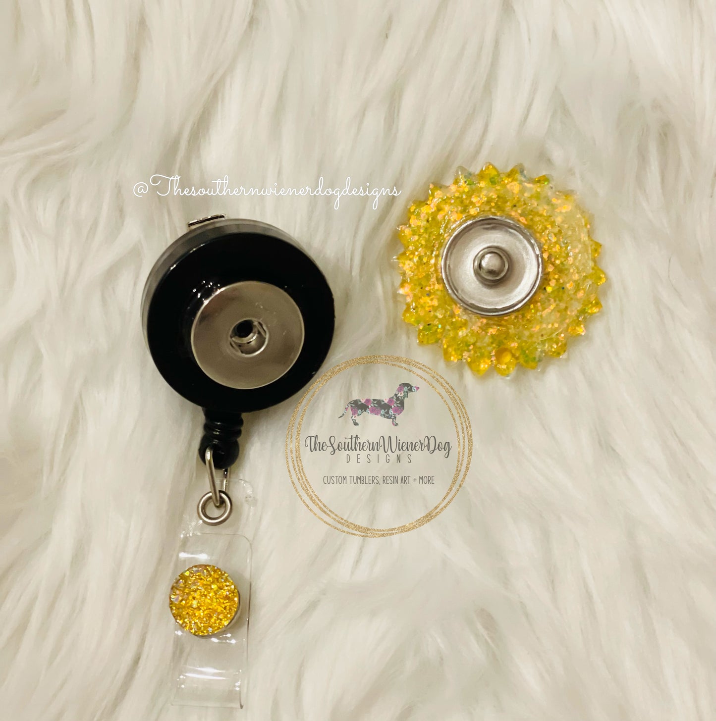 Sunflower Badge Reel