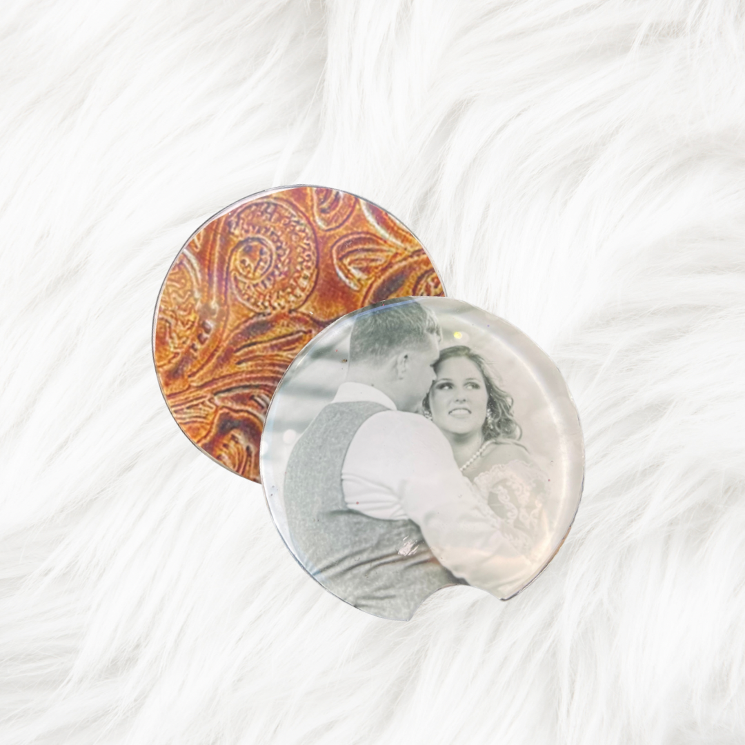 Personalized picture car coasters
