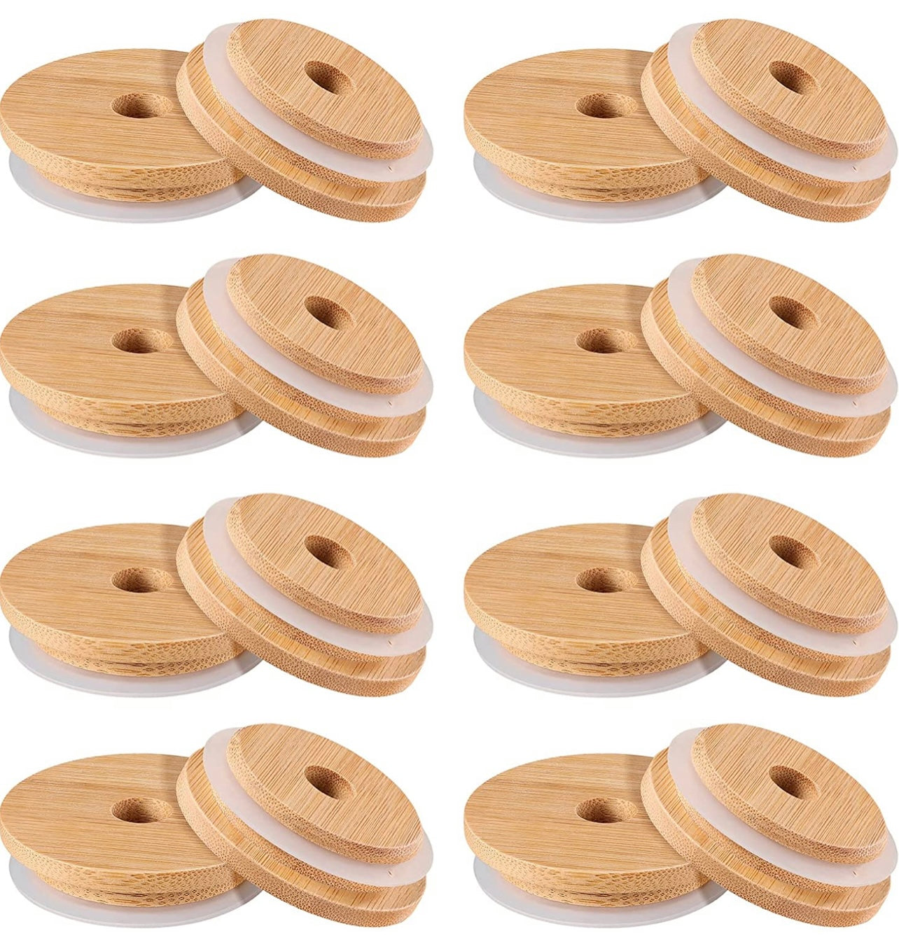 Wooden Lids for Mason Jar Tumblers