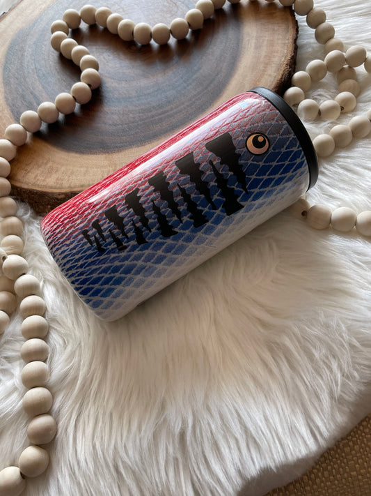 Red, white and blue Fishing Lure koozie
